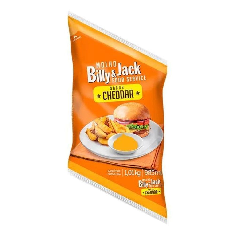 Molho Billy & Jack Cheddar Food Service 6 X 1,01L - Ki Sabor
