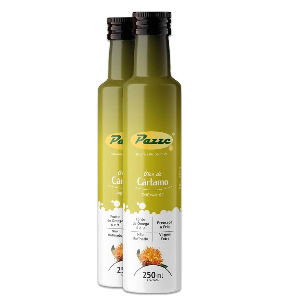 Kit 2 Óleo De Cártamo Extra Virgem Pazze 250Ml