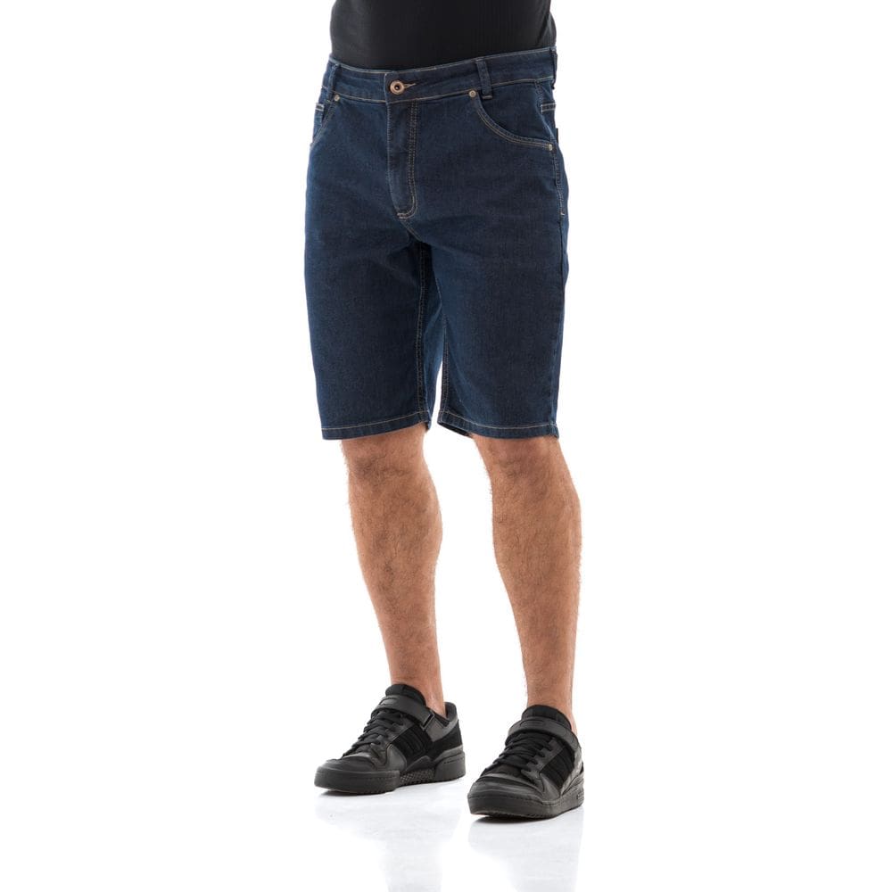 Bermuda Jeans Masculina Arauto Confort Bordado