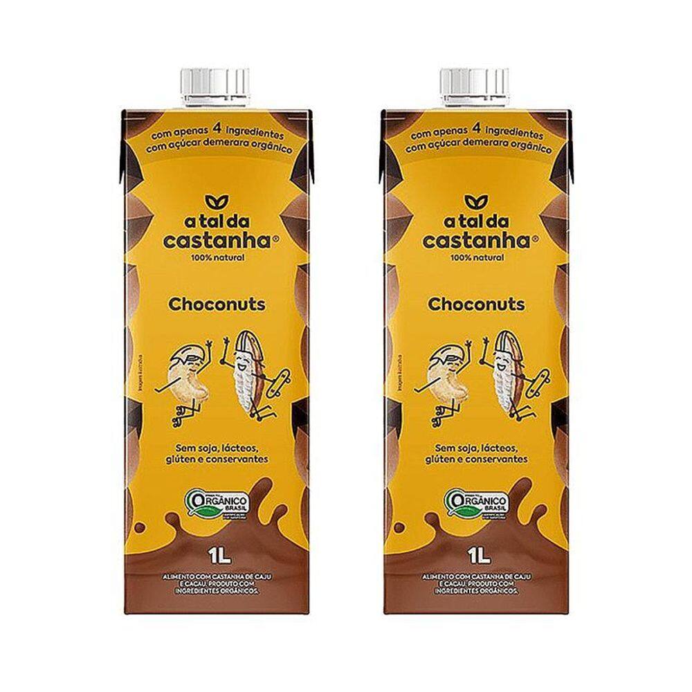 Kit 2X: Leite Vegetal Choconuts Orgânico A Tal Da Castanha