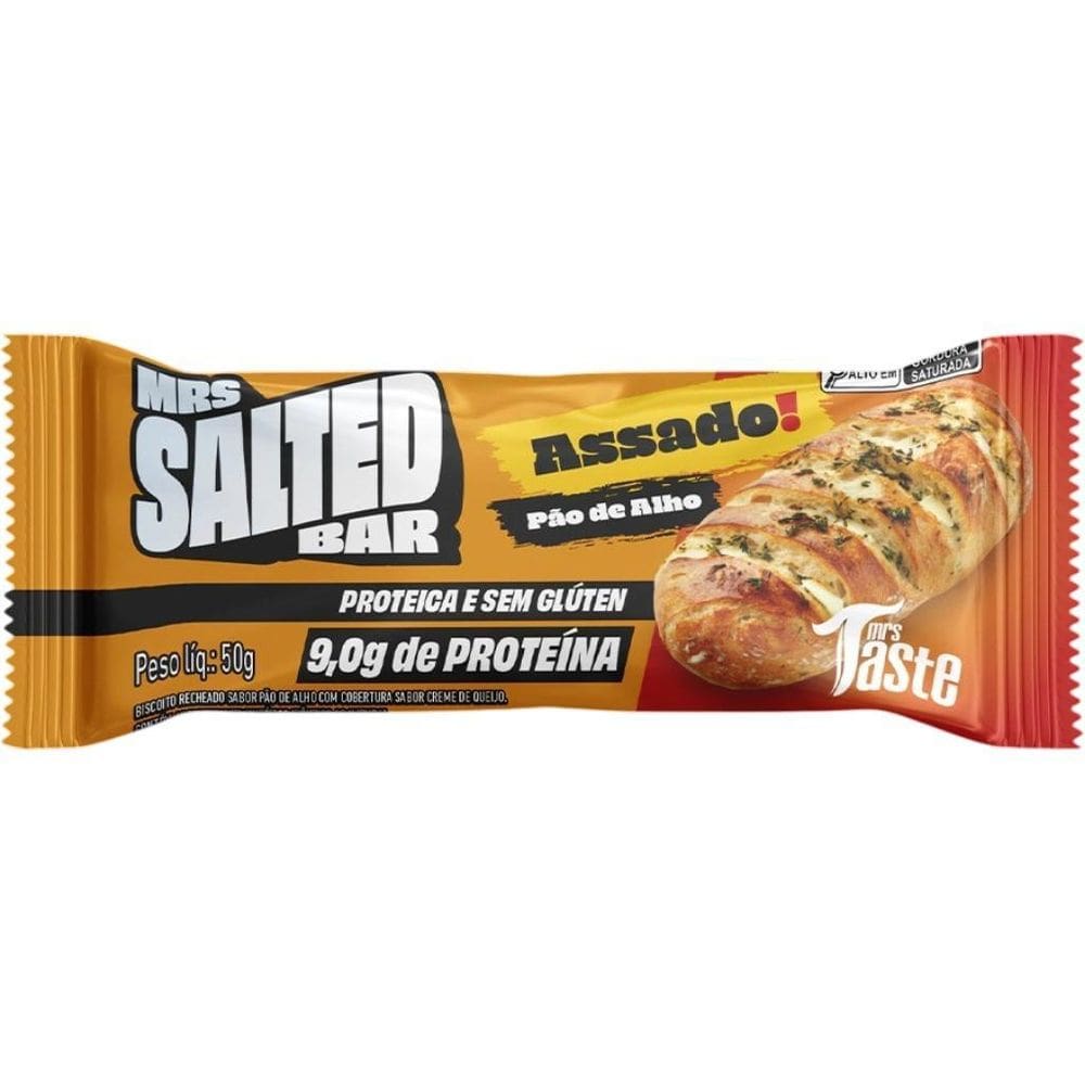 Taste Cookie Bar Salted Pao De Alho 12X60G Mrs Taste