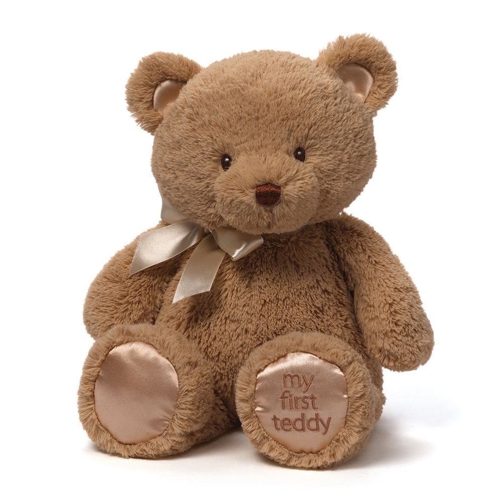 Brinquedo de pelúcia GUND Baby My First Teddy Bear para bebês bronzeados 38 cm