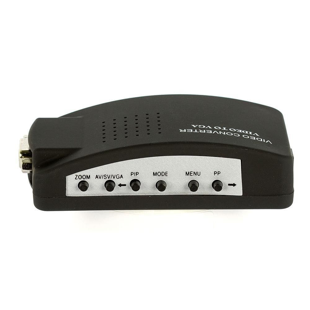 Conversor Tv Para Pc Vga P Rca + Svideo Pc Notebook Tv Telão