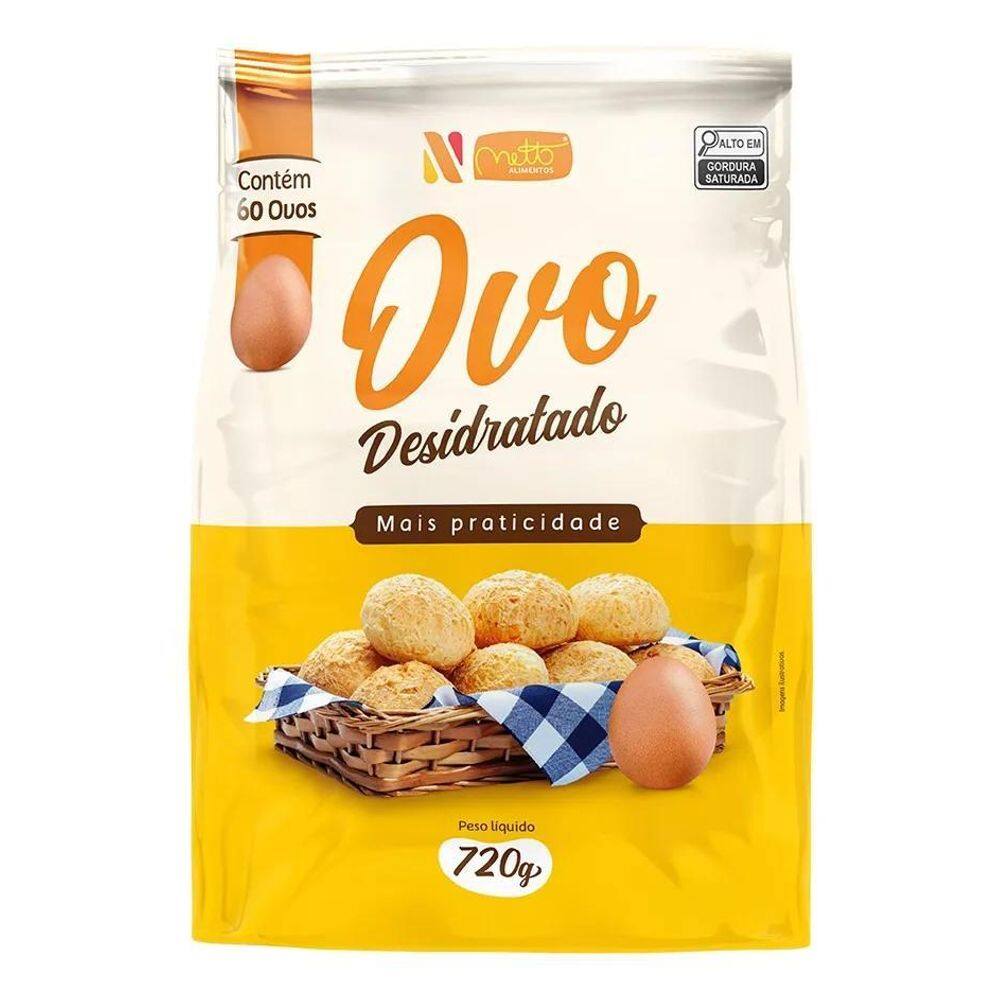 2X Ovo Desidratado - 720G 60 Ovos Netto Alimentos