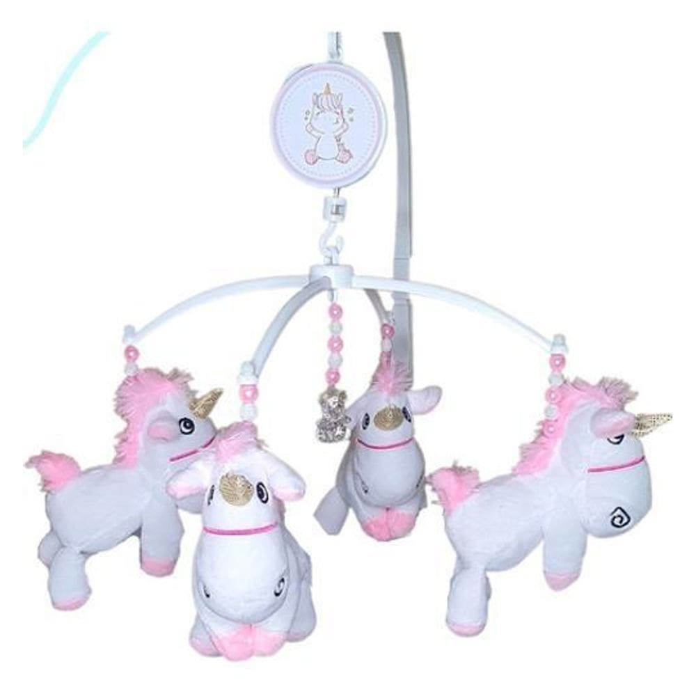 Mobile Berço Musical Menina Unicórnio Giratório Bebê