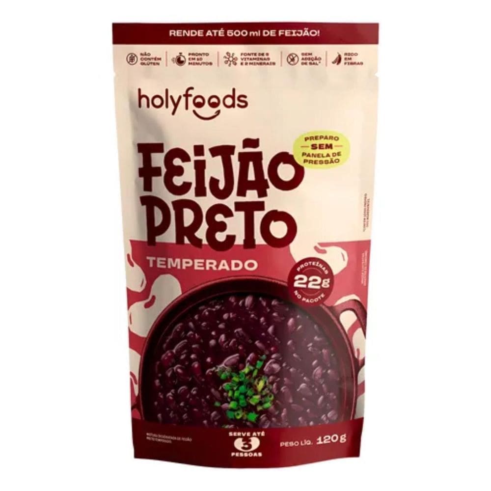 Feijão Preto 120G - Holysoup