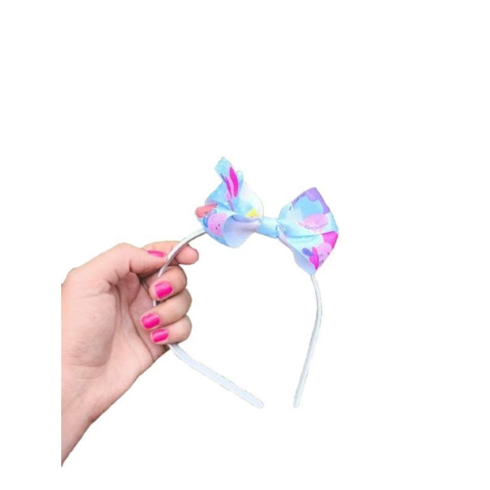 Laço De Criança Peppa Pig Azul Arquinho