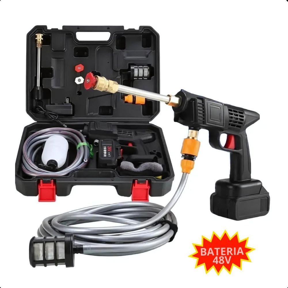 Lavadora Alta Pressão Portátil Para Pisos E Carros