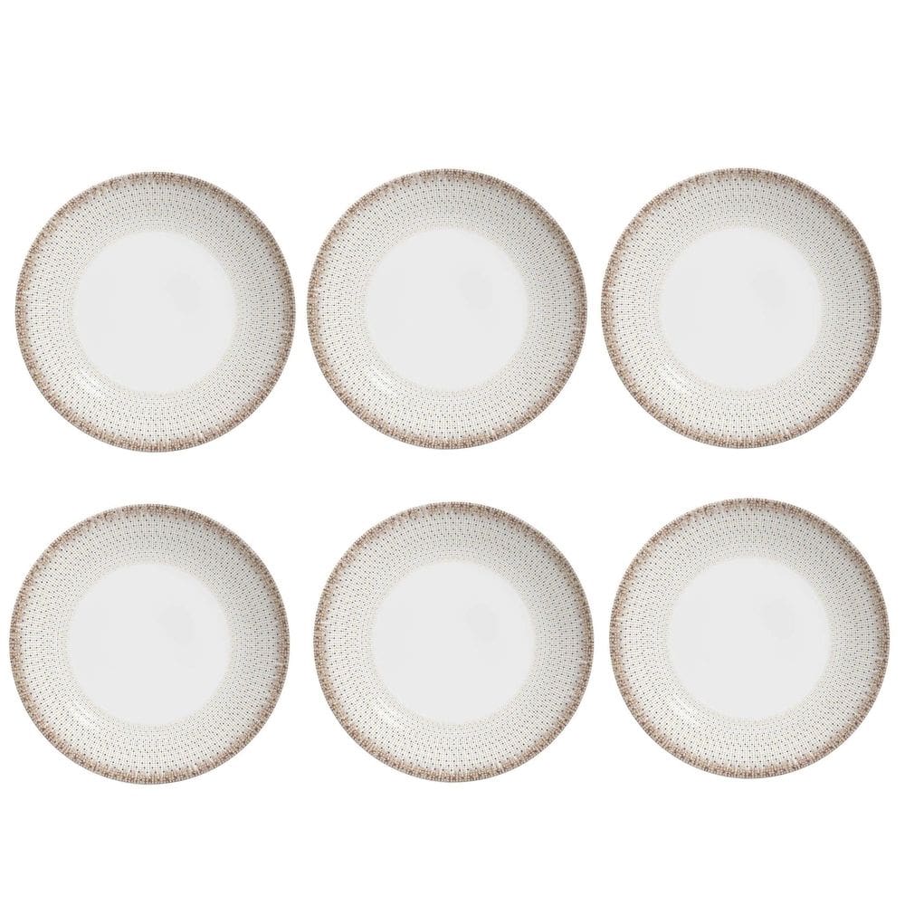 Jogo de Pratos de Sobremesa Coup Sintonia - 21cm - 6 Peças - Alleanza