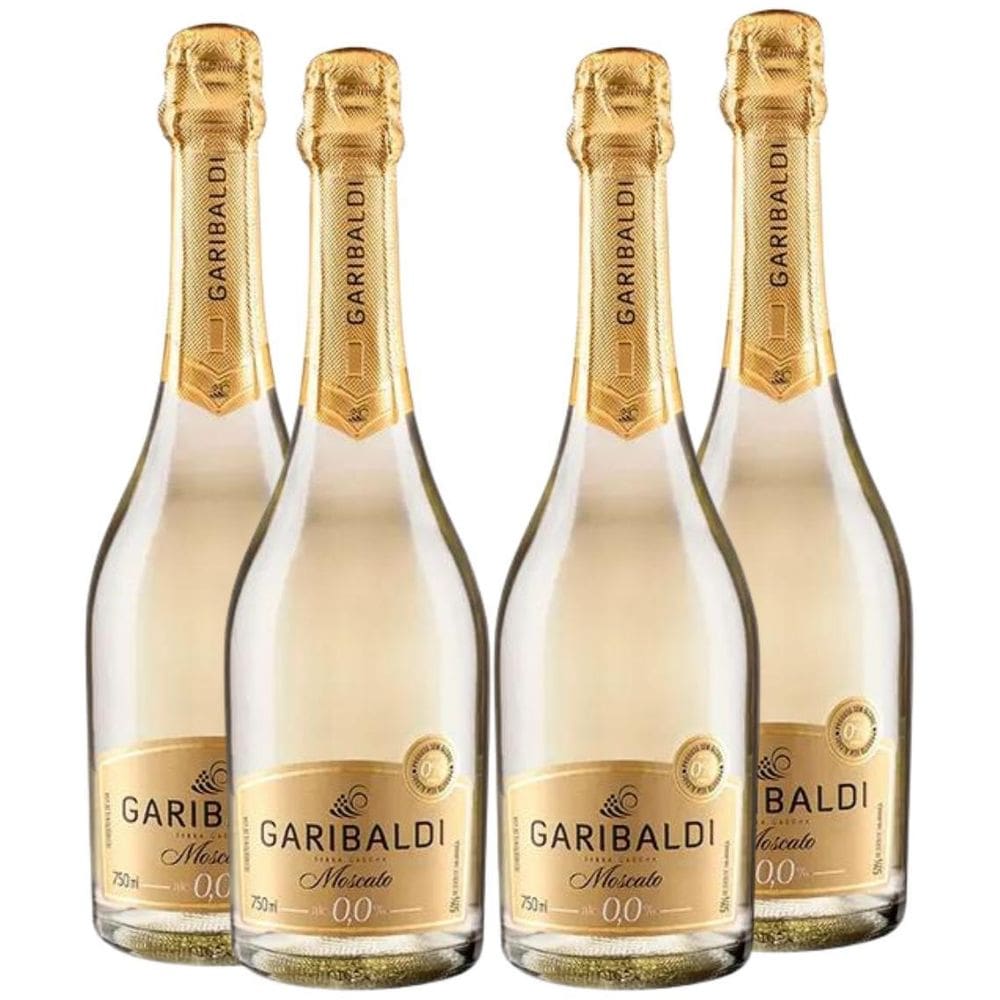 Gaseificado Sem Álcool Moscato Garibaldi - 750Ml 04 Un