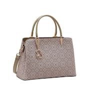Bolsa Feminina Classic Cristal Estruturada Casual - Chenson 3485354 Natural