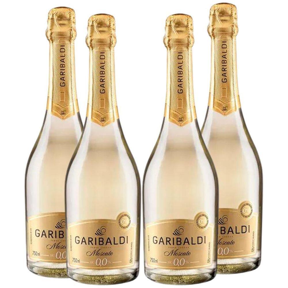 Gaseificado Sem Álcool Moscato Garibaldi - 750Ml 04 Un