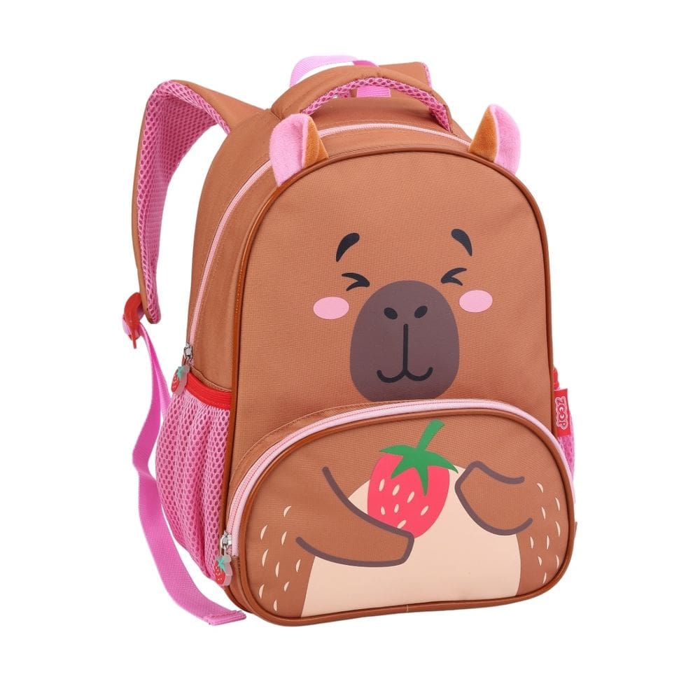 Mochila  De Costa Capivara Creche Infantil Meninas