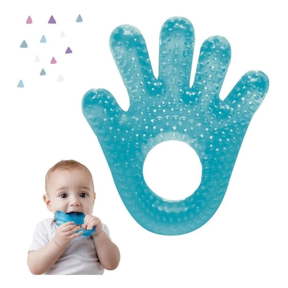 2X Mordedor Com Água Resfriável Átoxico Mão Mãozinha Buba