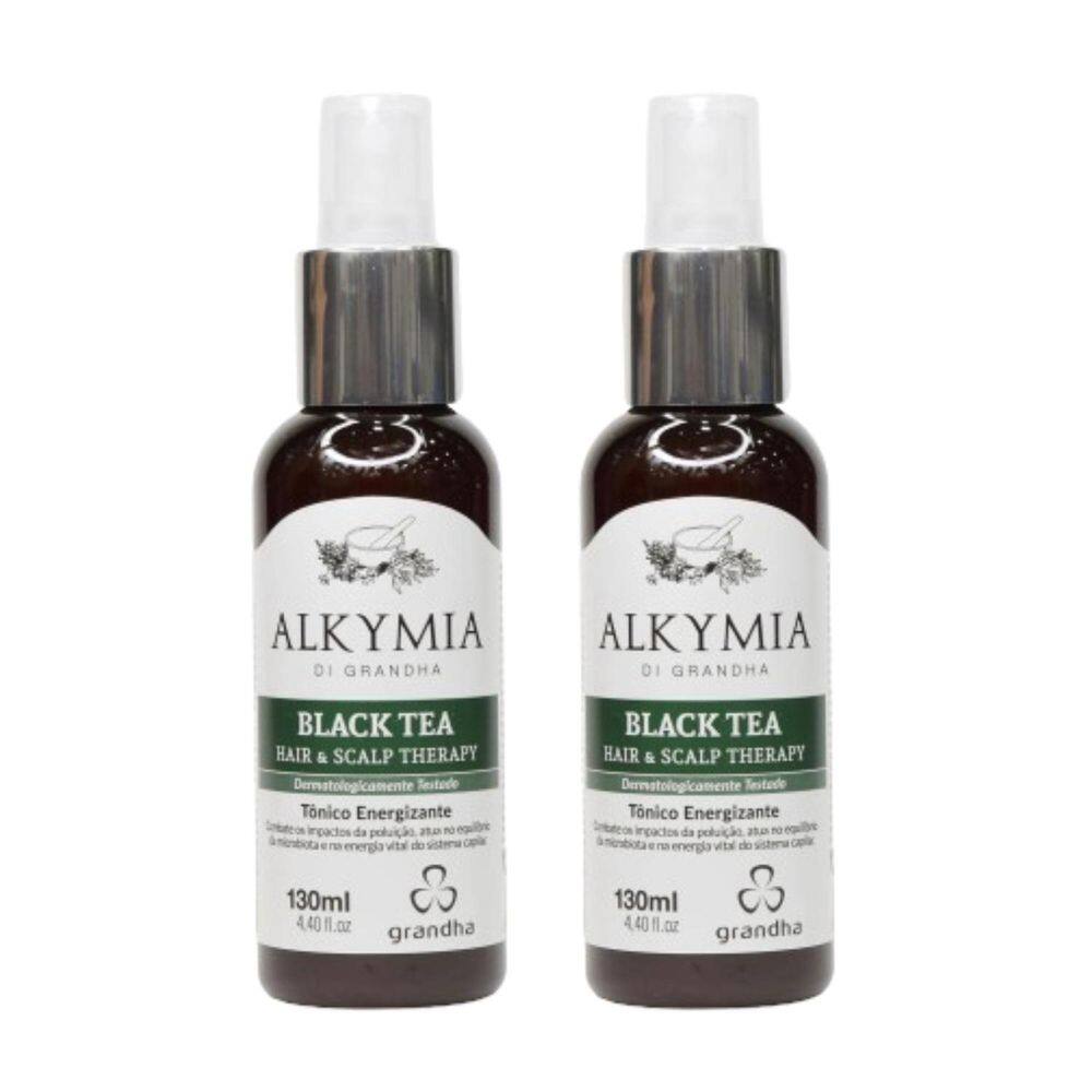 2 Chá Preto Capilar Black Tea Hair Scalp Therapy 130Ml Cada