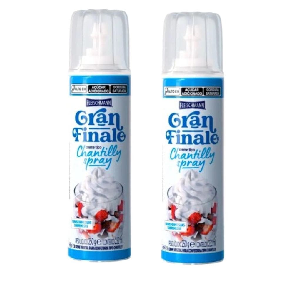 Chantilly Spray Fleischmann Gran Finale 250G Kit 02 Unidades