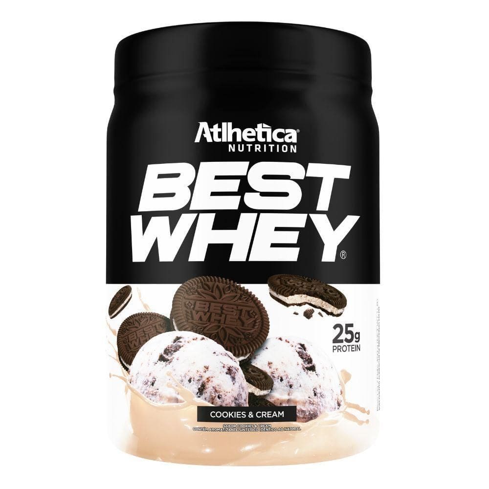 Best Whey Protein Isolado Hidro Cookies Cream 450G Atlhetica