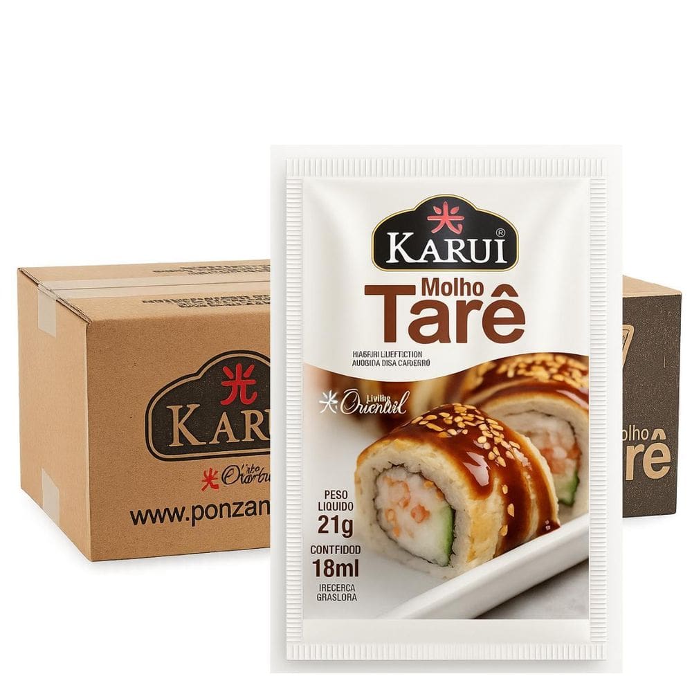Caixa De Sachê Molho Tarê Sachê 18Ml Karui 120 Un.
