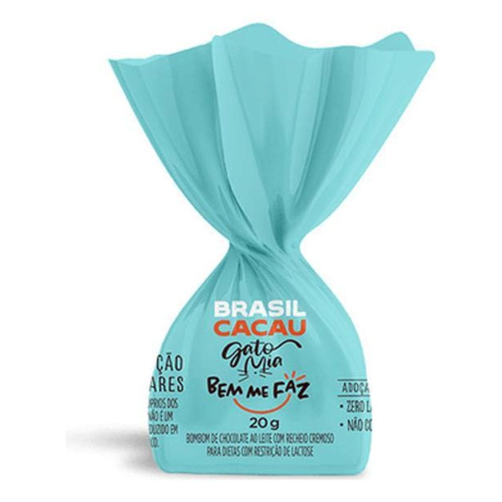 Trufa Bombom Chocolate Zero Brasil Cacau Bem Me Faz Gato Mia