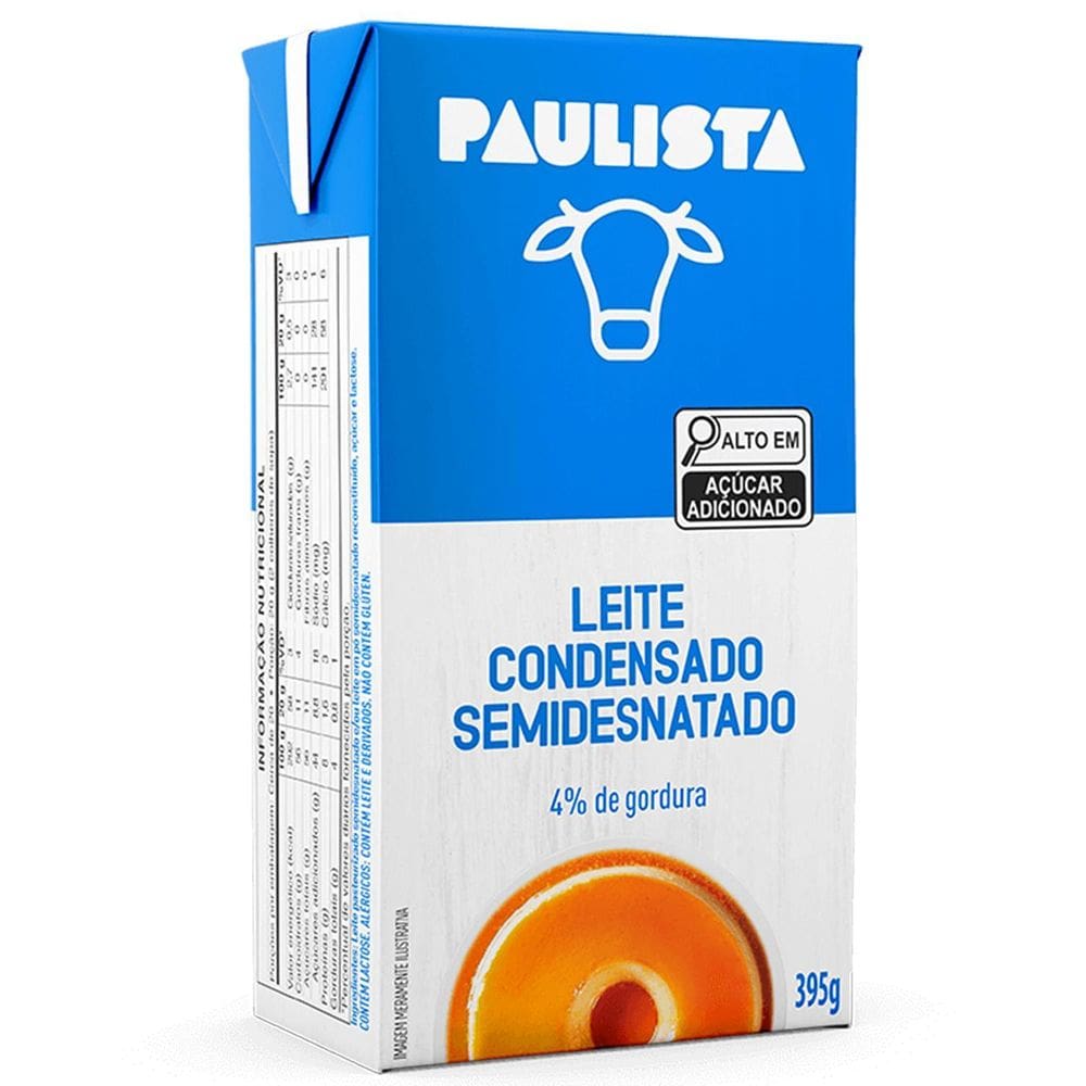 Leite Condensado Semidesnatado Paulista 395G