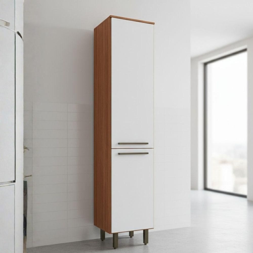 Armário De Cozinha Paneleiro 2 Portas Grécia Madeirado/off White