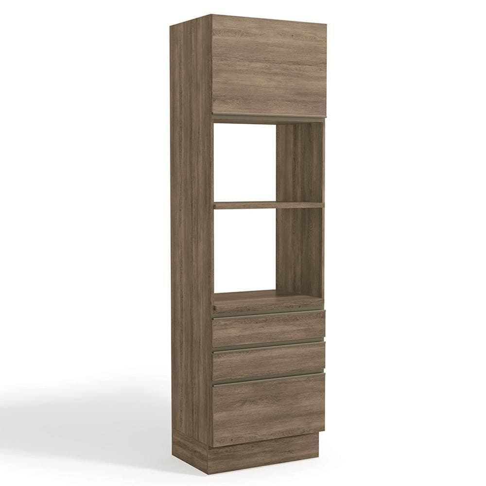 Torre Quente 2 Fornos 240x70 Cm 2p 3g Mdp Maxxi G750 Nogal Kappesberg