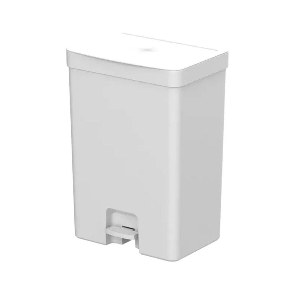 Lixeira com Pedal Trium 30 Litros - Branca - Ou