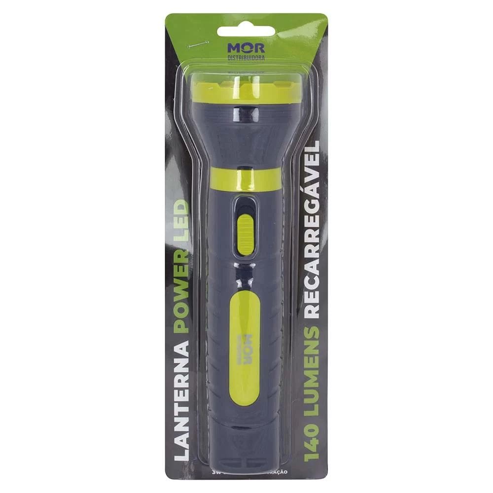 Lanterna Power Led 140 Lumens Recarregável - Mor