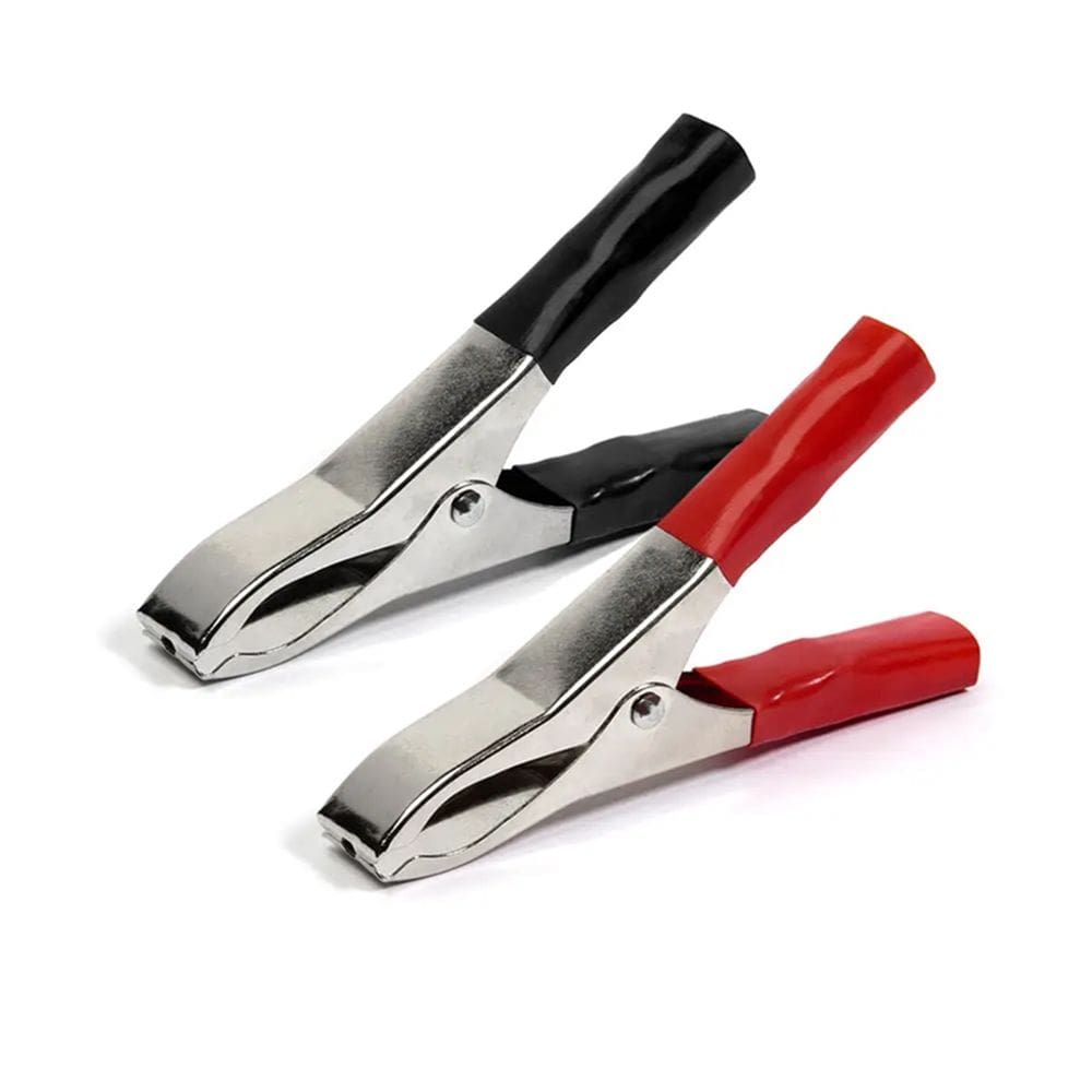 Garra Jacare Isolada Gde P/Bateria 50A  100Mm Pt/Vm  (Par)