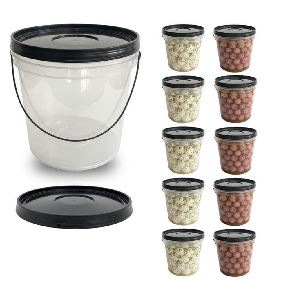 Balde Transparente 3.2L Para Mousse - 10 Pçs