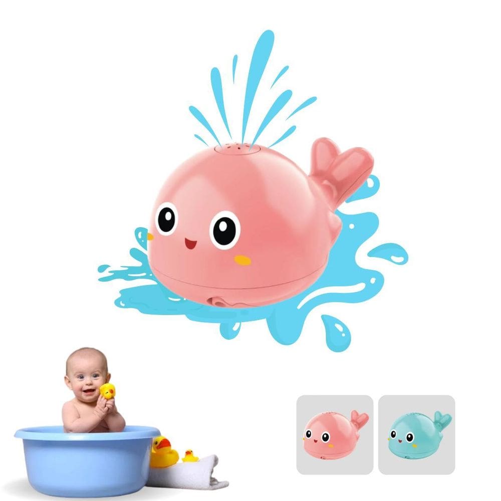 Baleia Chafariz Com Luzes E Água Esguichando