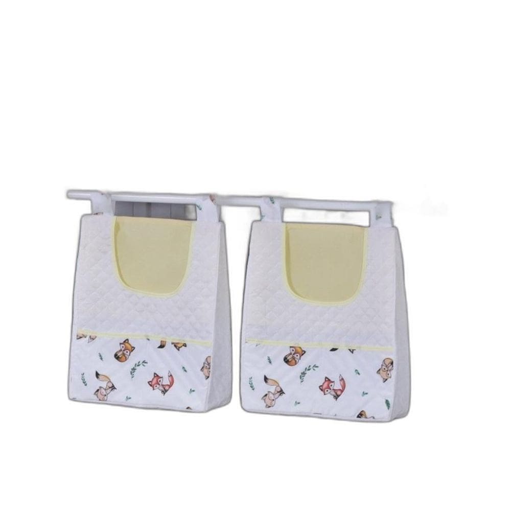 Porta Fralda Organizador Quarto Bebê Menino Menina 2 Peças