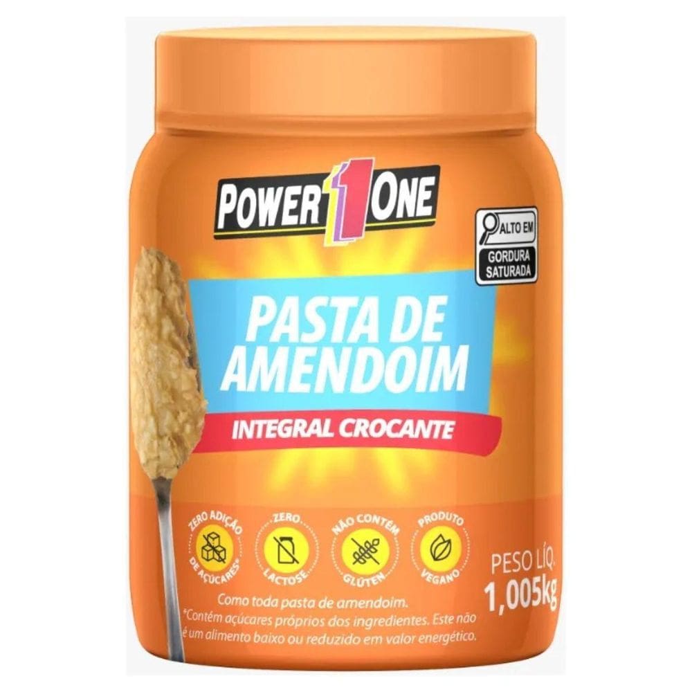 Pasta Amendoim Crocante Integral Pote 1Kg Em Gluten