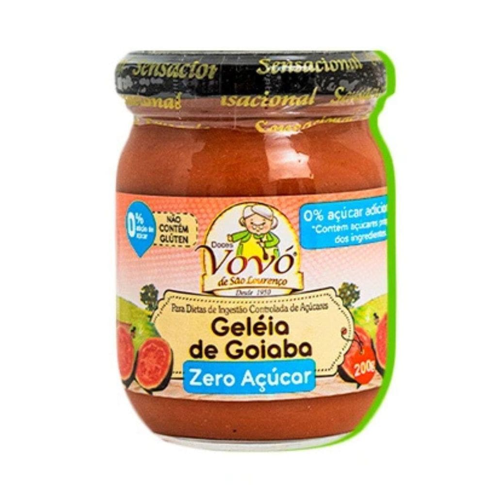 Geleia De Goiaba Zero Acucar 200G Doces Vovó