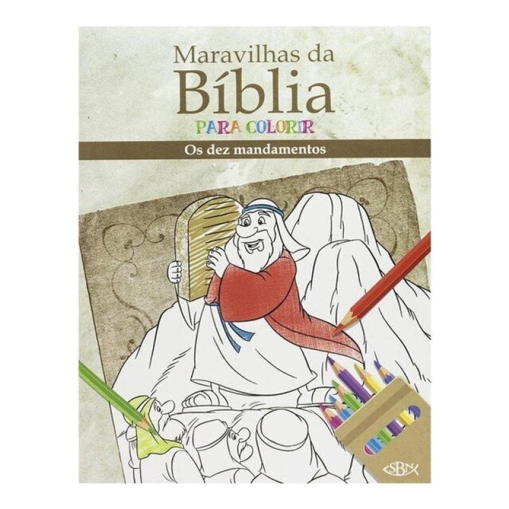 Maravilhas Da Bíbliapara Colorir: Dez Mandamentos, Os