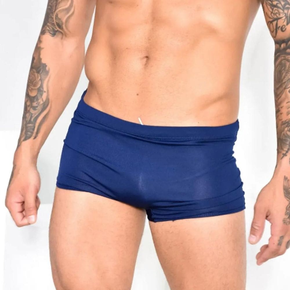 Sunga Boxer Azul-escuro Premium Masculina Hana Rio Poliamida