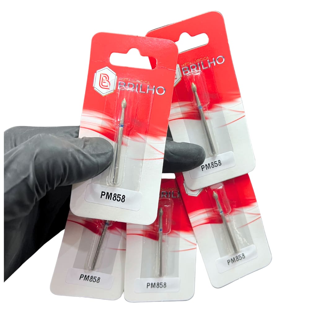 Broca Diamantada 858 Brilho – Kit com 5 Brocas