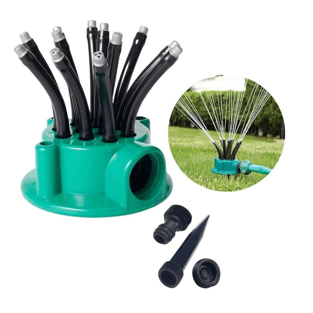 Irrigador Aspersor 12 Jatos Jardim E Ar Livre Gramado