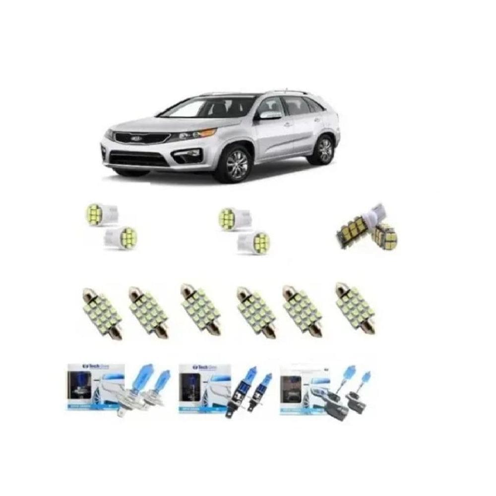 Kit Lâmpadas Super Branca + Led Kia Sorento