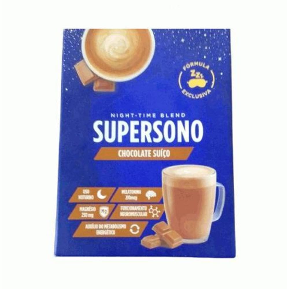 Supersono  Display 14 Sachês 10G  - Sabor: Chocolate Suiço