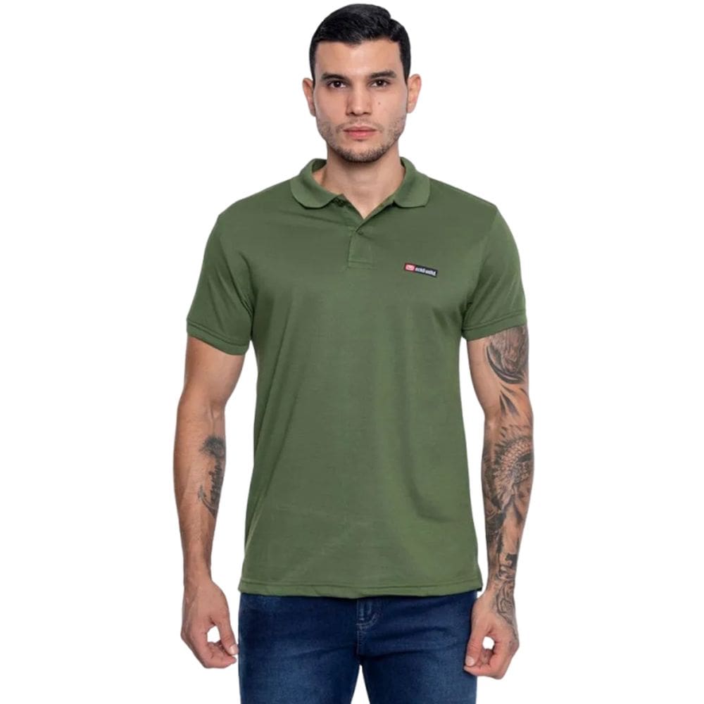 Camisa Polo Ecko Masculina Piquet Label