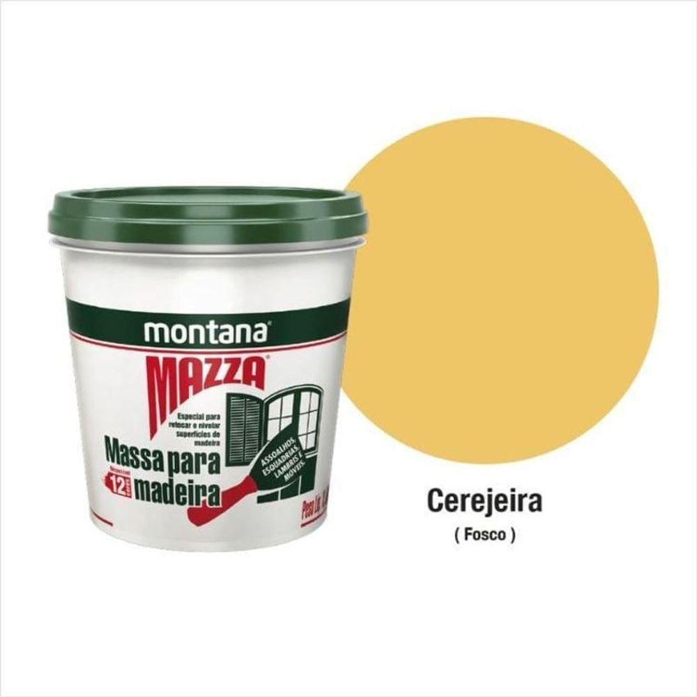 Massa Mazza Nivelar Madeira 400G Cerejeira - Montana