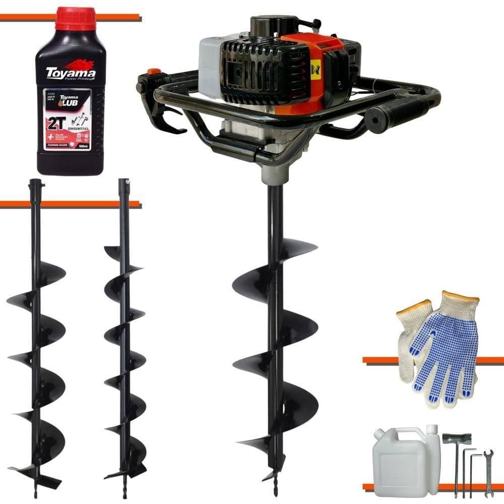 Perfurador De Solo Completo Vant 3 Brocas + óleo Toyama 2t