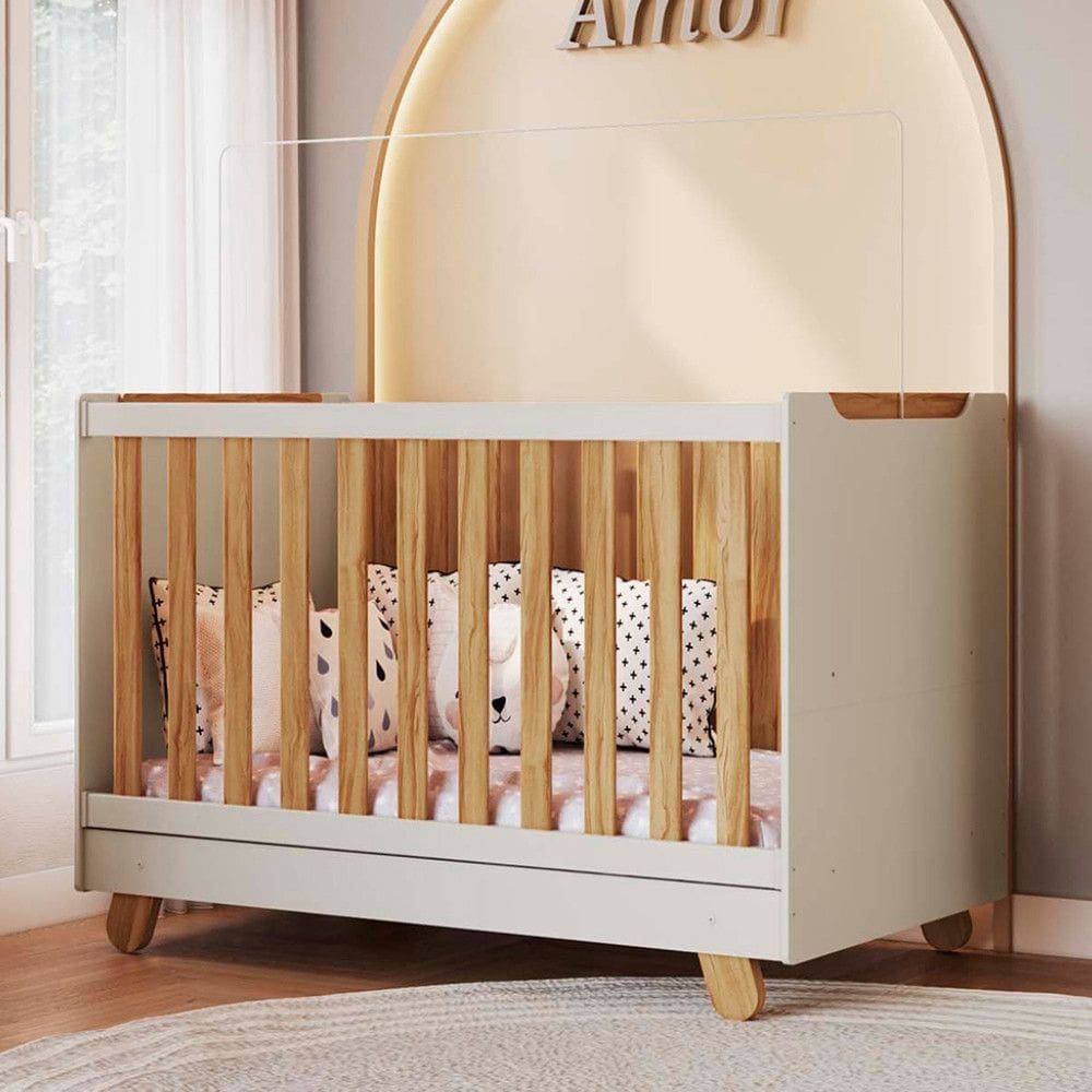 Berco Mini Cama 4 em 1 Americano em MDF Zuri Moveis Peroba