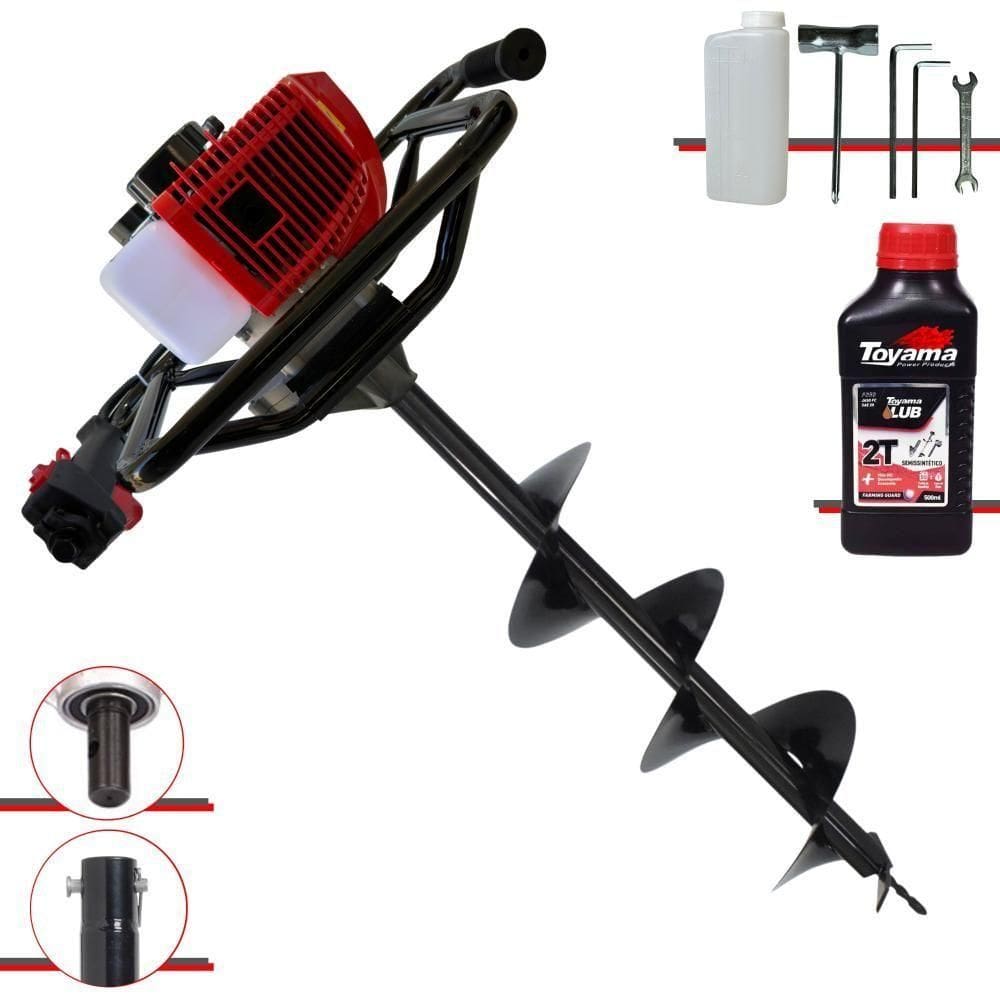 Perfurador De Solo Anmax Gd520b + Broca + óleo Toyama