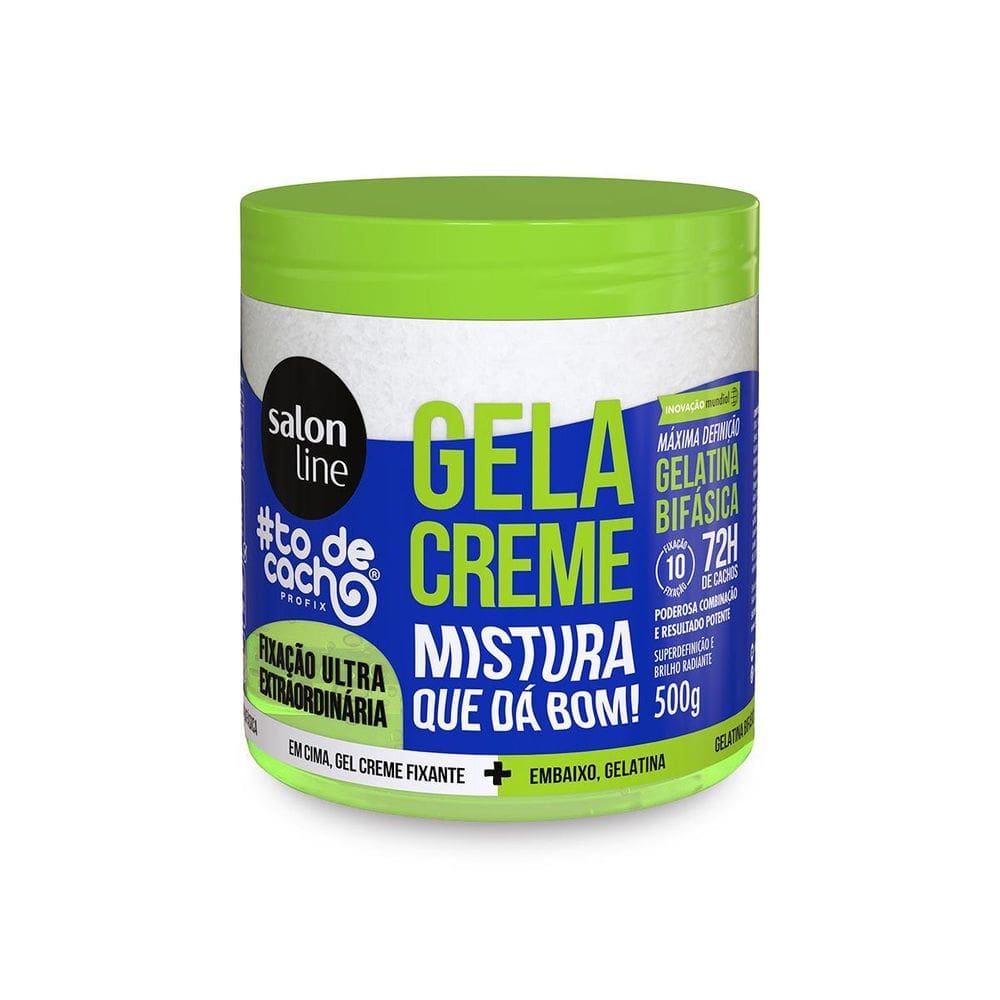 Gelatina Bifásica Creme Fixante Gelacreme 500G, Salon Line