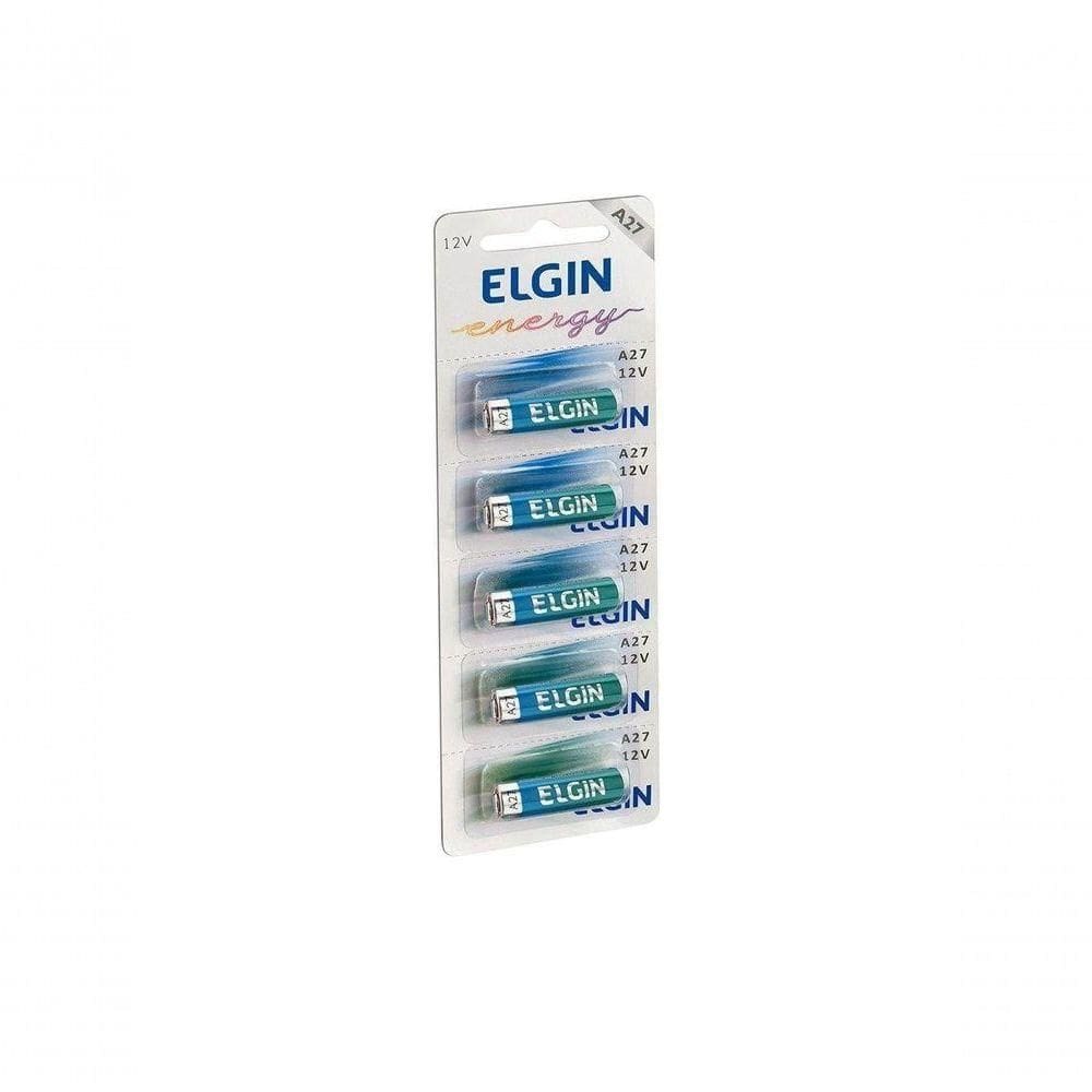 Elgin Bateria Alcalina 27a 12v C/ 5 Pcs