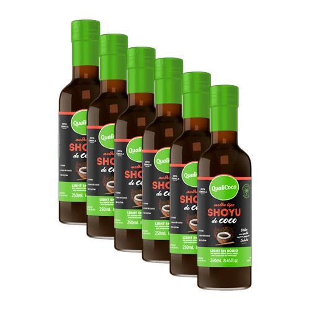 Kit 6X: Shoyu De Coco Qualicoco 250Ml