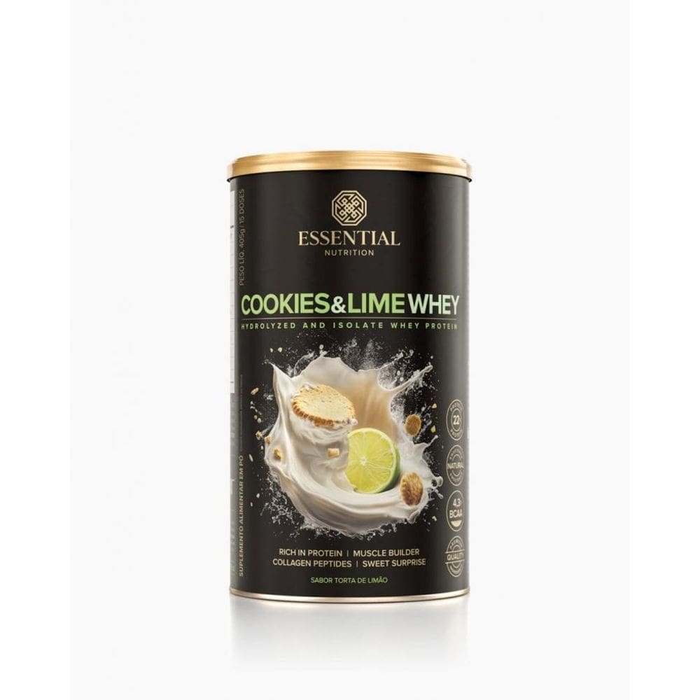 Cookies E Lime Whey Lata  405G  - Sabor: Torta De Limão
