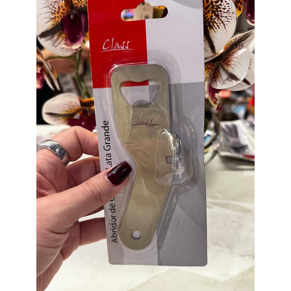 Abridor De Garrafa/Lata Grande Inox